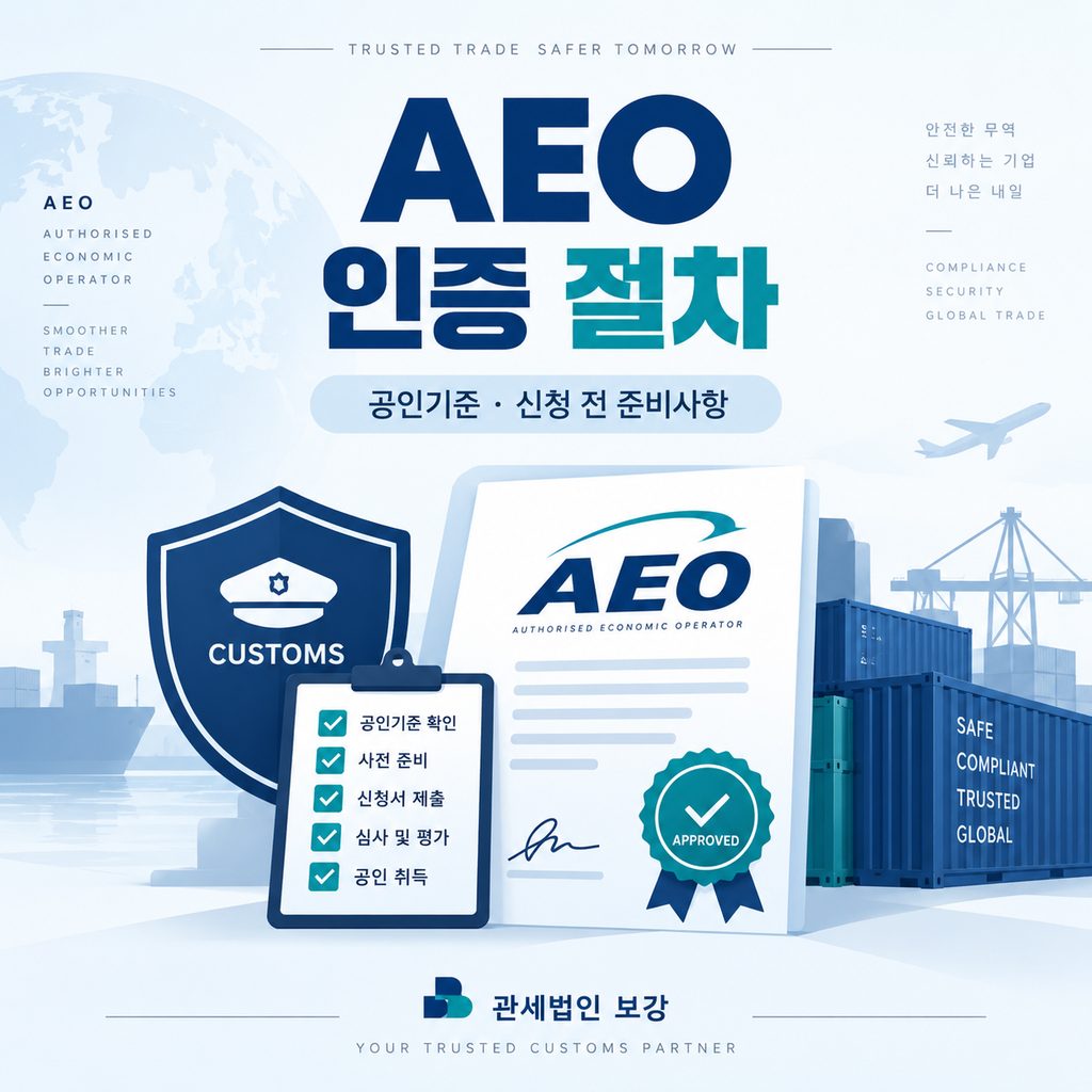 AEO 인증 절차와 공인기준 신청 전 준비사항