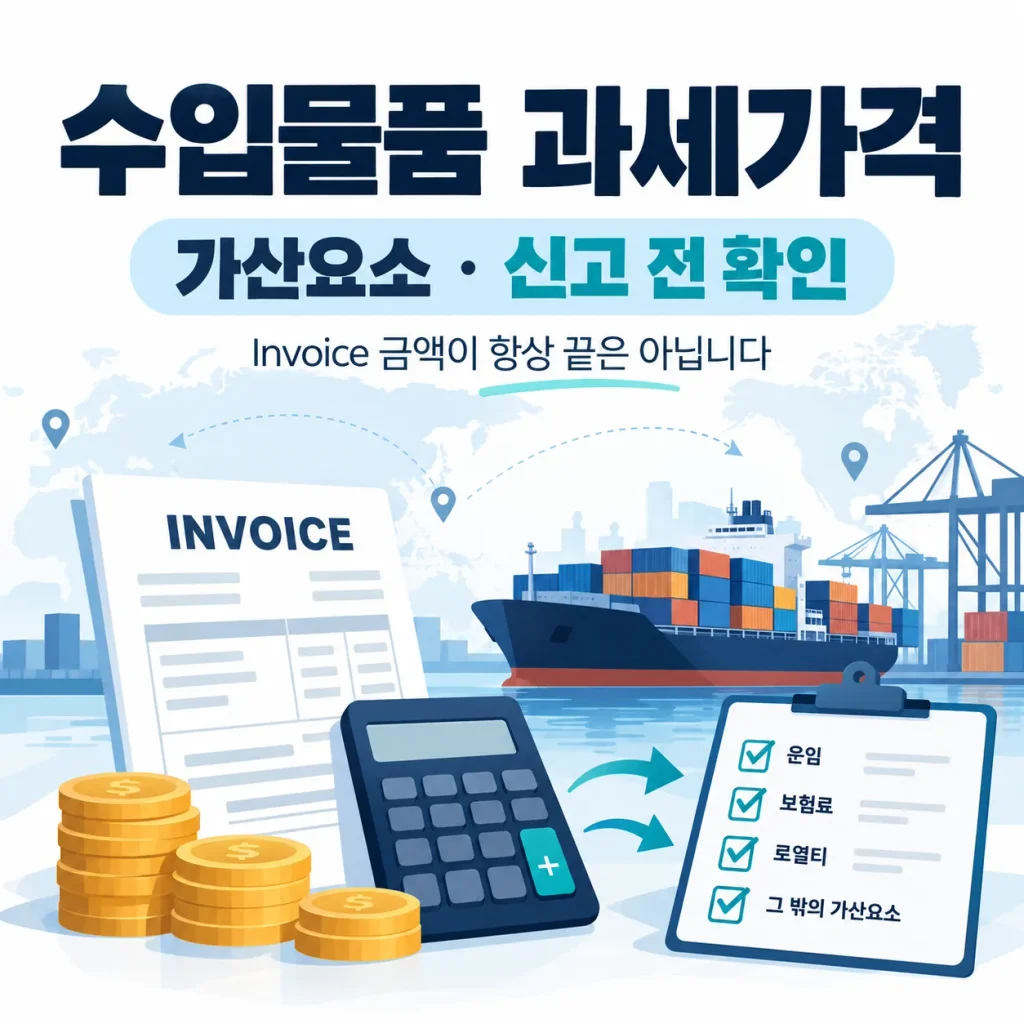 수입물품 과세가격 결정 방법과 가산요소 신고 전 확인사항