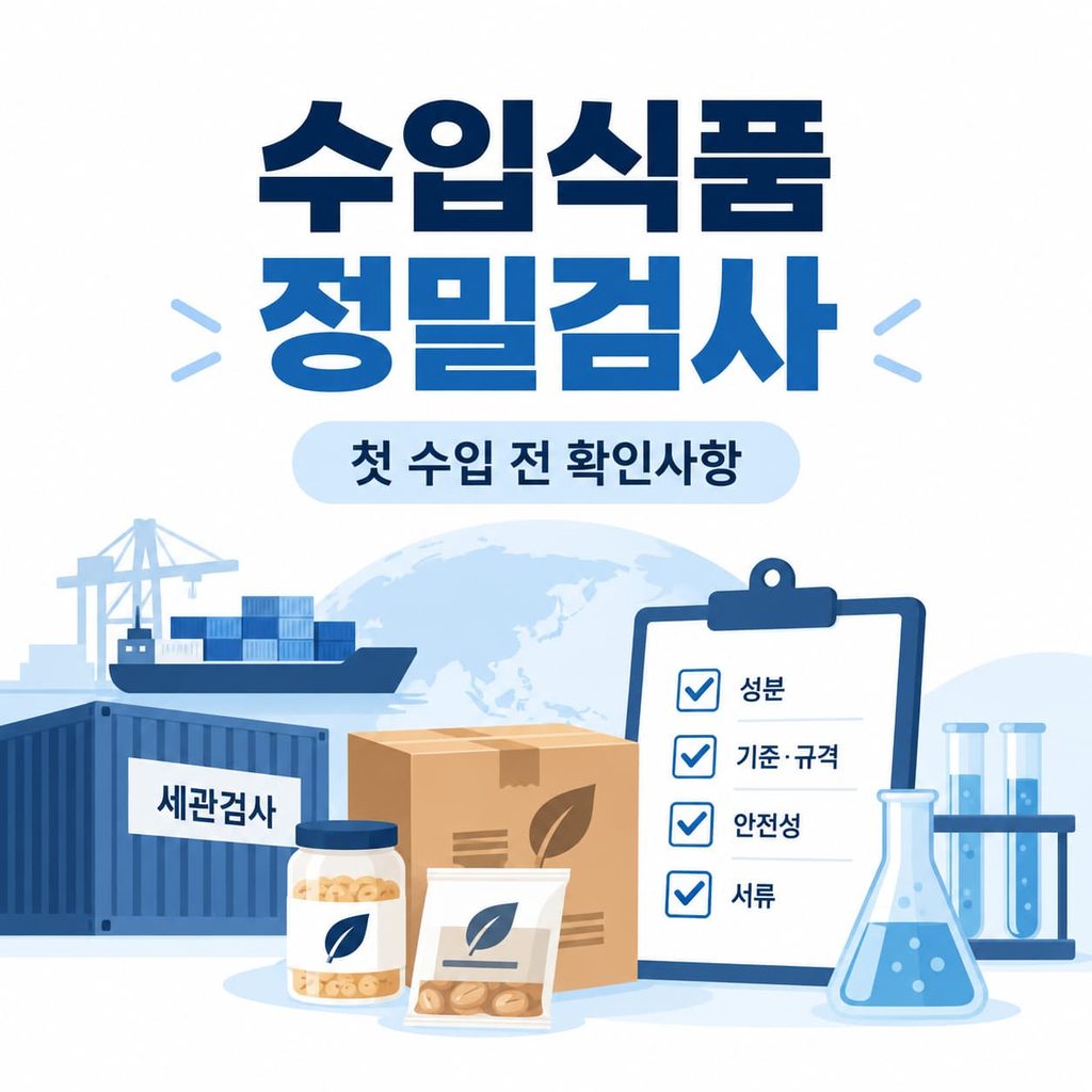 수입식품 정밀검사 대상과 최초 수입 전 확인사항