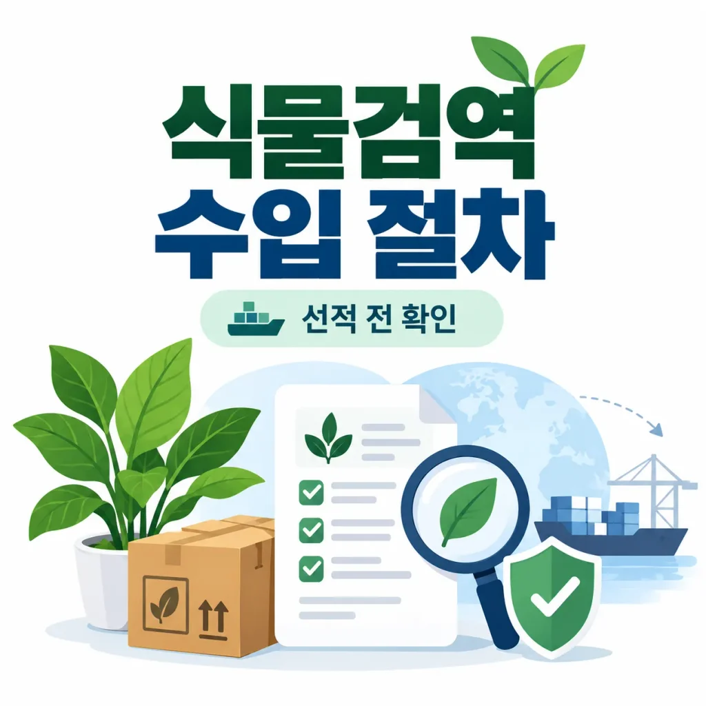 식물검역 수입 절차와 검역신청 선적 전 확인사항